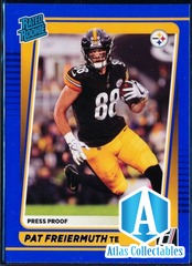 2021 Donruss Football Pat Freiermuth Rated Rookie BLUE #281 Pittsburgh Steelers